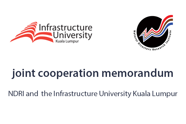 The MoU between the NDRI and  the Infrastructure University Kuala Lumpur